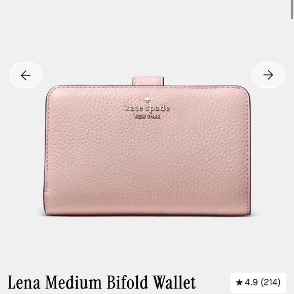kate spade Handbags - NWT: Kate Spade Lena Medium Bifold Wallet - Tutu Pink